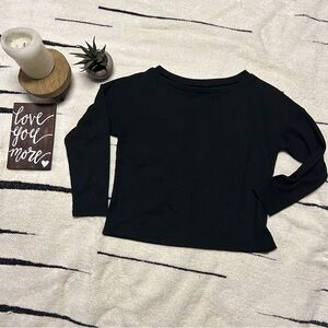 SHEIN black off the shoulder thermal long sleeve top size XS